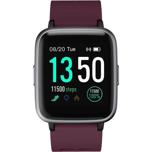 Montre Connectée Homme Femme Smartwatch Cardiofrequencemetre Ip68 Violet