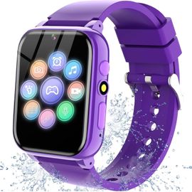 Montre Connectée Enfant, 1.69" Avec 26 Jeux, Mp3 Lecteur De Musique Violet