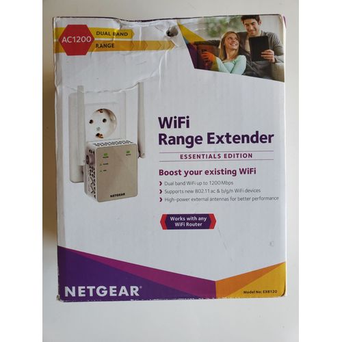 Netgear AC1200 WiFi Range Extender Dual Band WiFi 1200 Mbps 802.11 ac