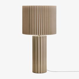 Lampe De Table En Céramique Et Tissu Marvila Beige Crème ¿60 Cm
