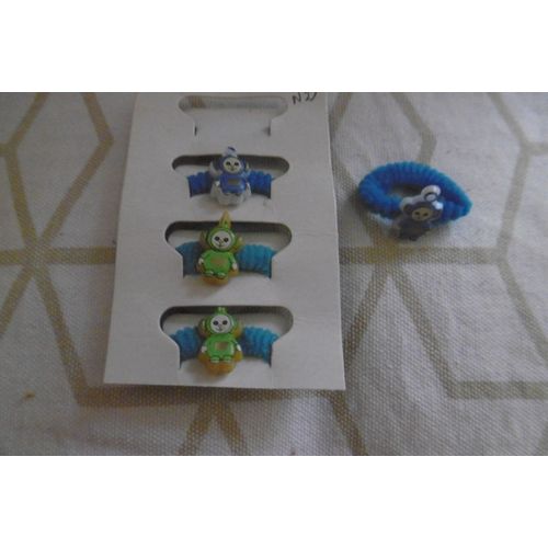 Chouchou Élastiques Pour Cheveux Teletubbies N° 2 Lot De 4