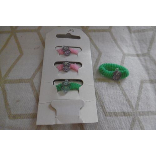 Chouchous Élastiques Pour Cheveux Teletubbies N° 3 Lot De 4