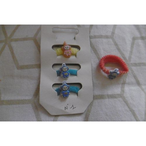 Chouchou Élastiques Pour Cheveux Teletubbies N° 1 Lot De 4