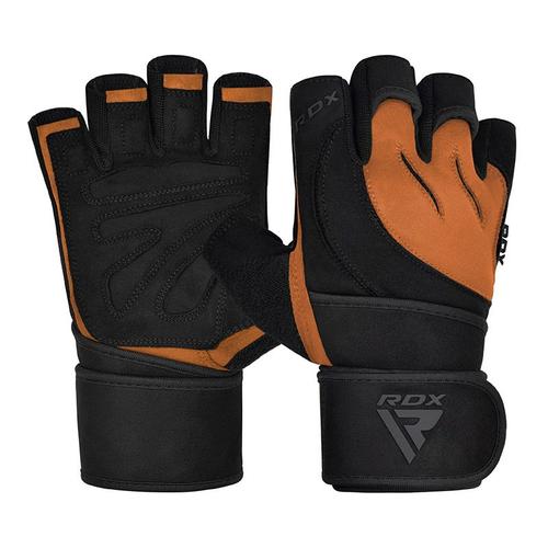 Rdx L4 Gants Mitaines De Musculation Gants D'haltérophilie Bronzer L - Rdx - Wgm-L4tn-L+