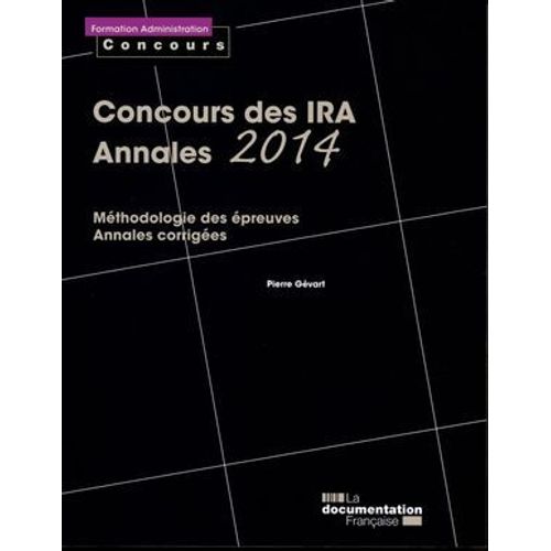 Concours Des Ira - Annales 2014