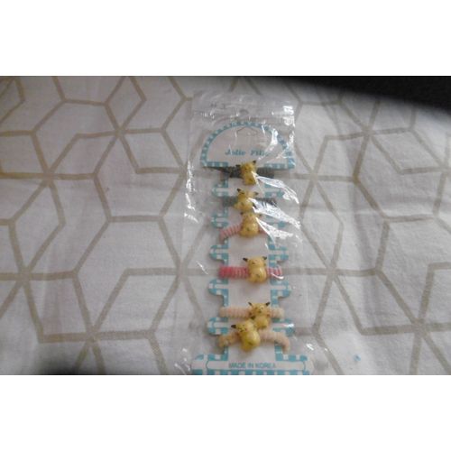 Chouchou Élastiques Pour Cheveux Filles Pikachu N° 3 Lot De 6