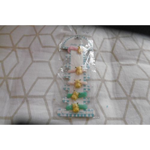 Chouchou Élastiques Pour Cheveux Filles Pikachu N° 4 Lot De 5