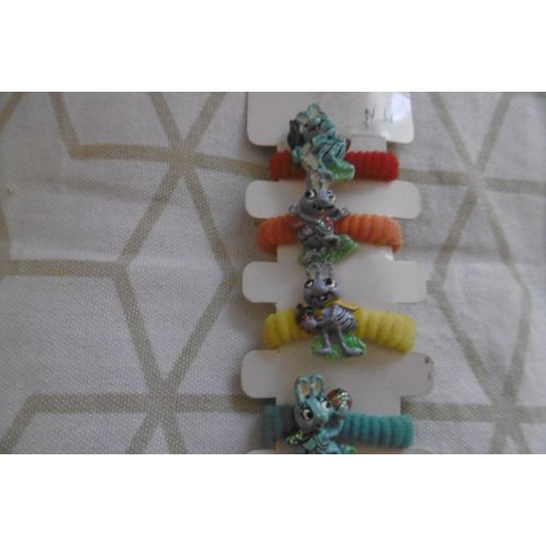 Chouchou Élastiques Pour Cheveux Filles N° 4 Lot De 4 Lapins