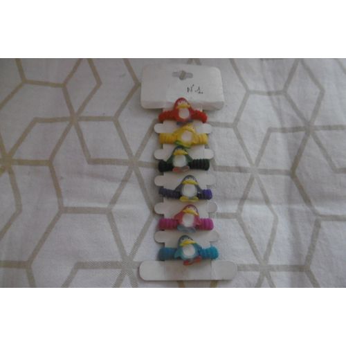 Chouchous Élastiques Pour Cheveux Filles Avec Pingouin Plastique N° 1 Lot De 6