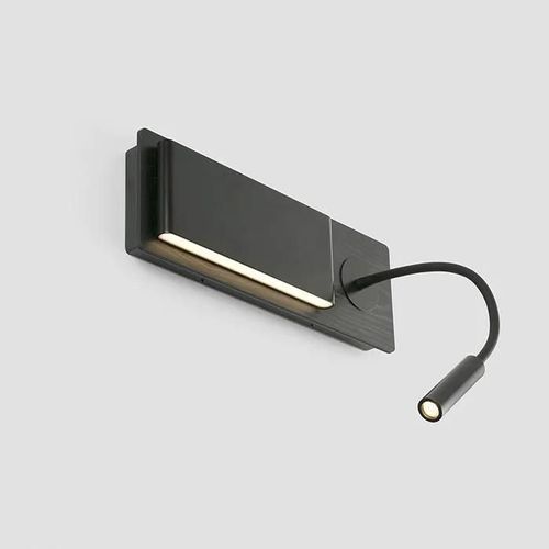 Faro Mood Applique Avec Liseuse Noir 3000k