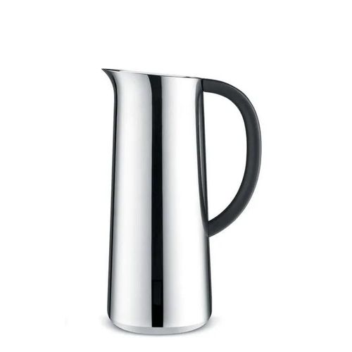 Pichet - Carafe - Bouteille De Service Alessi - Nf05 - Nomu Carafe Isotherme De Design Acier Et Resine Thermoplastique Argent