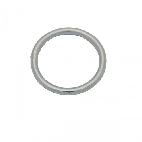 Anneau rond soudé en acier zingué fil Ø4mm - Ø intérieur 25mm - par 25 PRAMAC