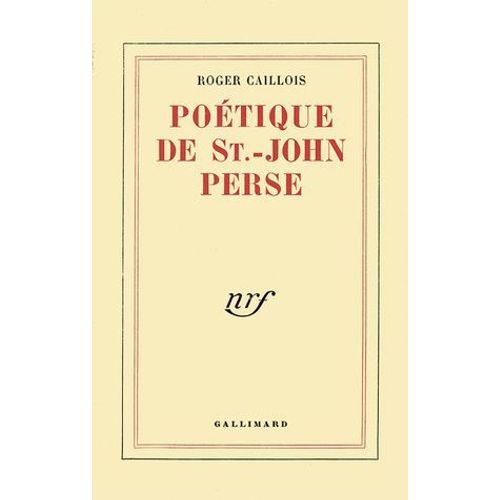 Poétique De Saint-John Perse