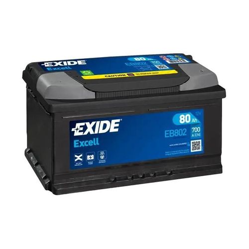 Batterie Exide Excell Lb4 12v 80ah 700a 315x175x175 +D Eb802