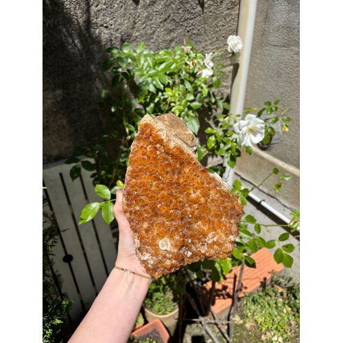 Magnifique Citrine Naturelle Cristaux Brillant Pièce Unique 
