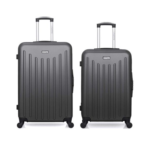 AMERICAN TRAVEL - Lot de 2 - Valise grand format et valise weekend BROOKLYN
