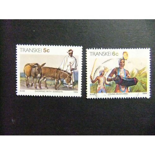 48 Transkei 1984 / Musiciens / Yvert 146 + 147 Fu