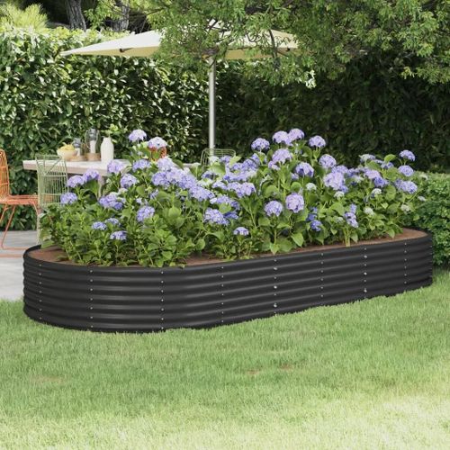 Prolenta Premium - Lit Surélevé De Jardin Acier Enduit De Poudre Anthracite