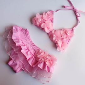 Connor Maillot De Bain 2 Pi¿¿Ces Pour Enfant, Motif Floral, Rose, Taille S (9 ¿¿ 12,5 Kg).