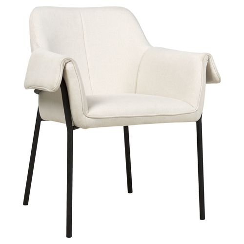 Fauteuil Arla Tissu Crème