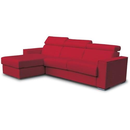 Canapé Lit Andorra Angle Convertible 160 Mf Rouge