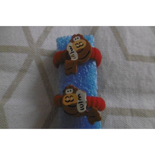 Chouchou Élastiques Pour Cheveux Filles Avec Singe En Bois N° 2 Lot De 2
