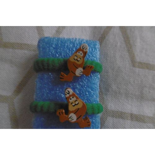 Chouchou Élastiques Pour Cheveux Filles Sujets Bois N° 1 Lot De 2