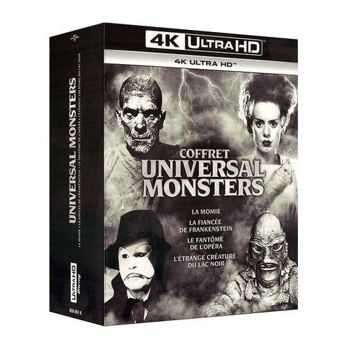 Coffret Universal Monsters : La Momie + La Fiancée De Frankenstein + Le Fantôme De L'opéra + L'étrange Créature Du Lac Noir - 4k Ultra Hd