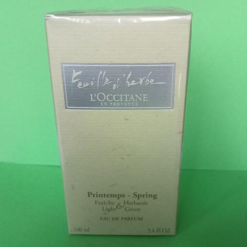 Introuvable Très Rare Parfum Feuille D'herbe Printemps Spring L'occitane 