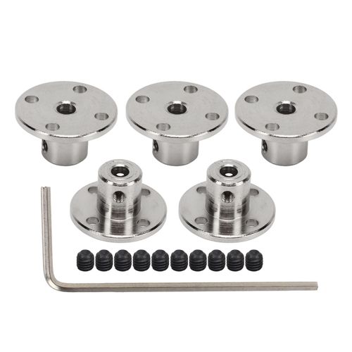 CONNOR Lot de 5 raccords ¿¿ bride de 4 mm en acier, guide rigide, accessoire pour moteurs de mod¿¿les RC DIY