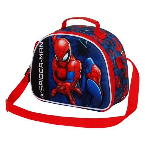 Spiderman Speed Sac à Goûter 3D, Rouge
