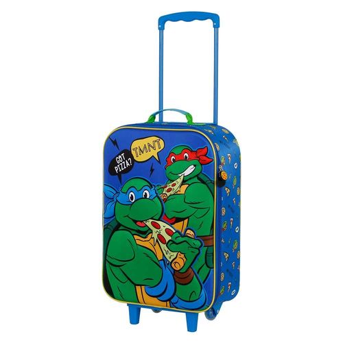 Tortues Ninja Mates Valise à Roulettes Soft 3D, Vert