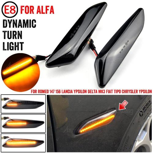 Feux De Position Latéraux Dynamiques À Led, Clignotant, Pour Alfa Romeo 147/156, Fiat Tipo, Lancia Delta 3 Ypsilon 846, 2 Pièces