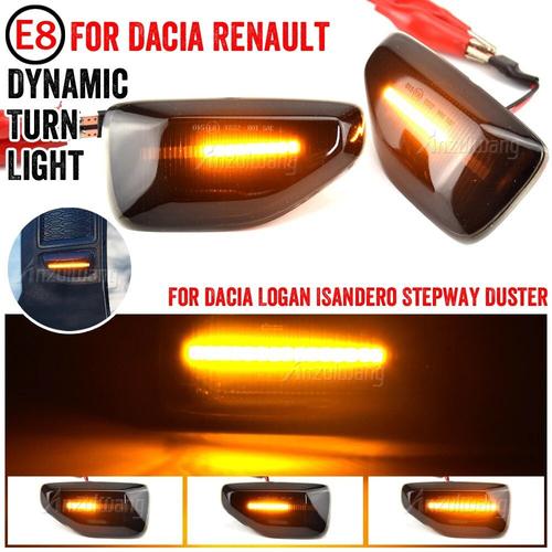 Clignotant Latéral Dynamique À 2 Led, Pour Dacia Logan 2 Sandero 2 Duster Renault Stepway Sandero, Lampe Indicateur Répéteur