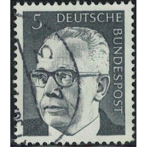 Allemagne 1970 Oblitéré Used Président Gustav Heinemann 5 Pfennig Y&t De 505 Su