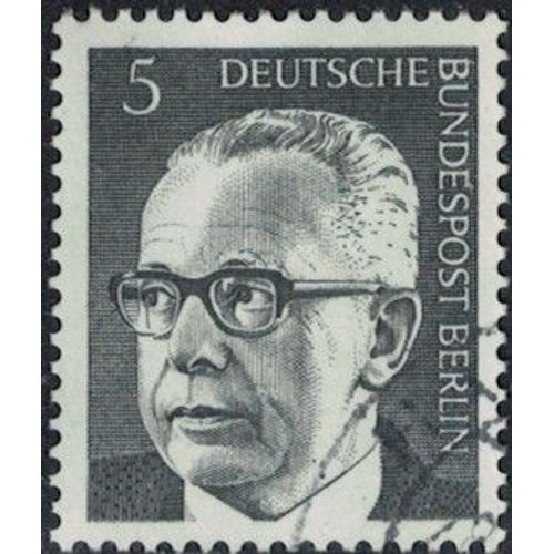 Allemagne 1970 Oblitéré Used Président Gustav Heinemann 5 Pfennig Y&t De 505 Su