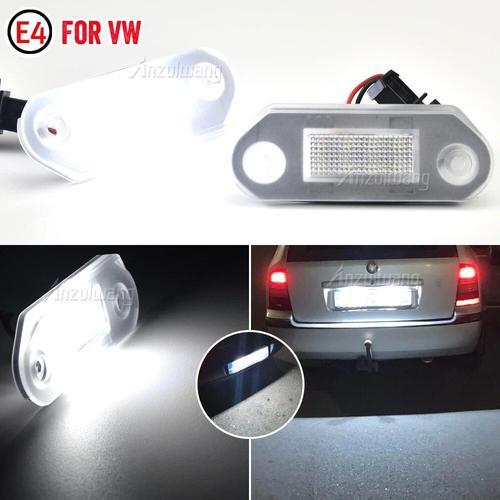 Lumière Led De Plaque D'immatriculation De Voiture, Ampoules De Lampe De Plaque D'immatriculation Pour Vw Golf 3 2 Jetta Vento Koda Octavia I Combi 1996-2010