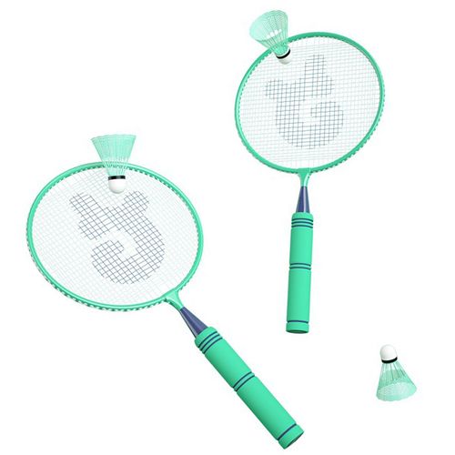 Connor Raquettes De Badminton Pour Enfants, En Alliage De Fer, ¿¿Lastiques Et L¿¿G¿¿Res, Pour Enfants De 5 ¿¿ 12 Ans, Vert Menthe