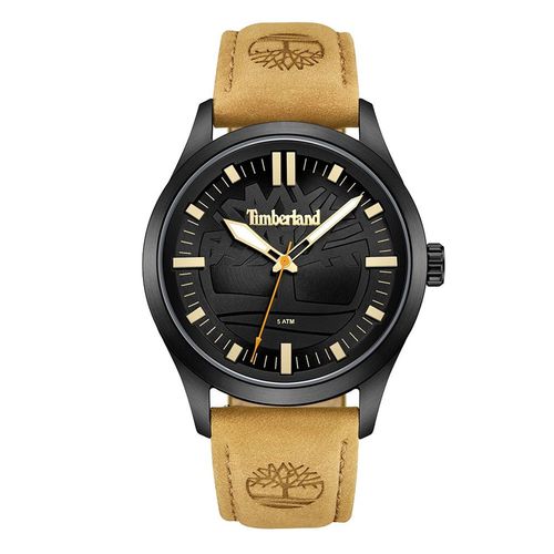 Montre Timberland Rambush Cadran Noir Cuir Beige