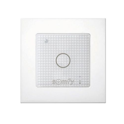 SOMFY 1822651 - Smoove Lighting io - Commande murale radio tactile pour léclairage - Sans fil - Compatible avec les récepteurs déclairage, prises connectées io ON/OFF et récepteur IZYMO variation io