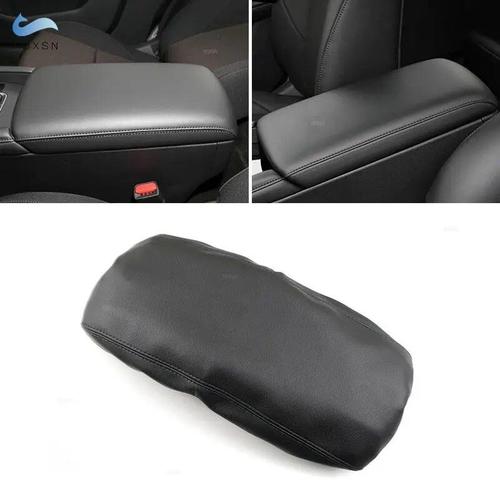 Housse D'accoudoir De Console En Cuir Noir Souple, Pour Mazda 3 2019 2020 2021, Boîte De Commande Centrale D'accoudoir