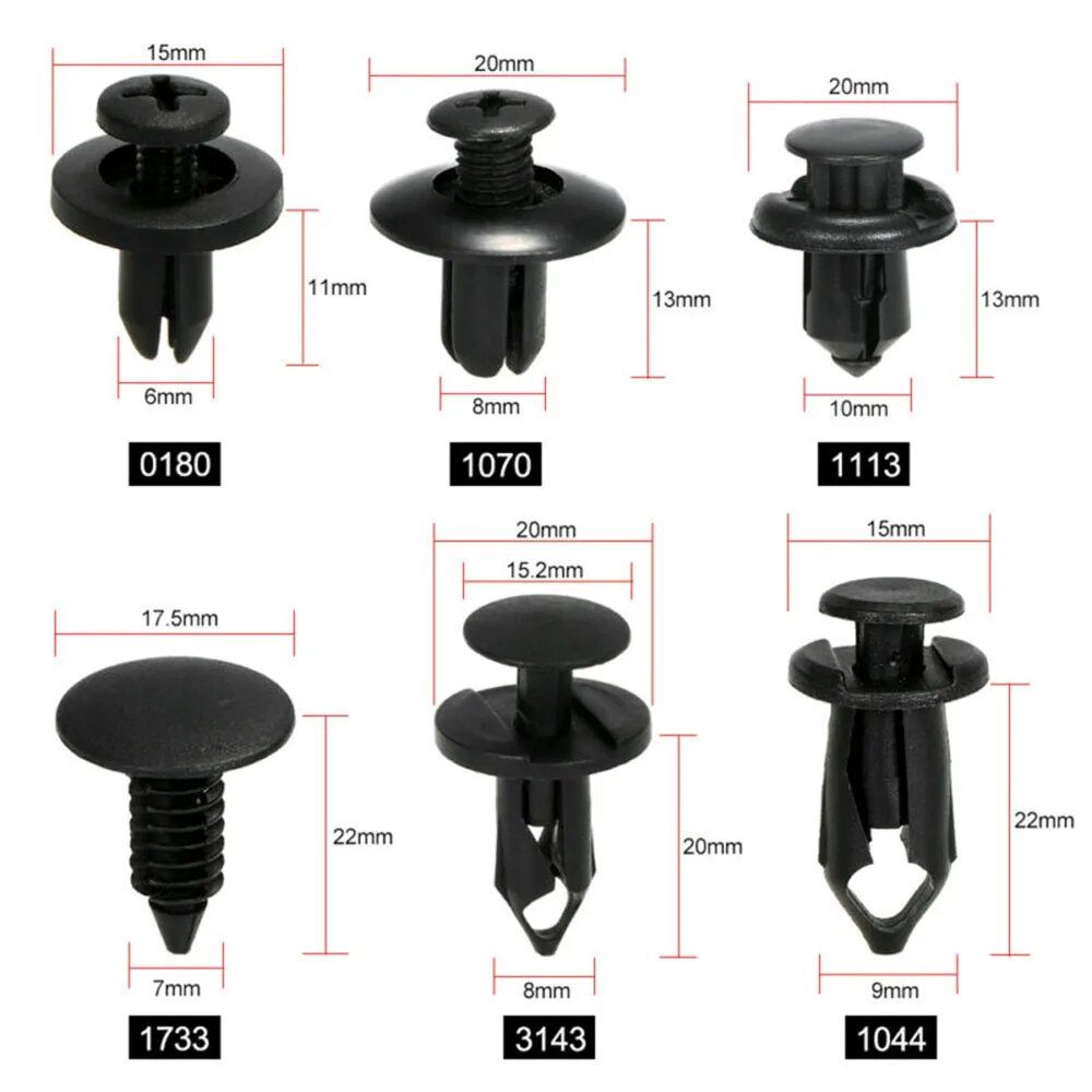 Fixation De Voiture Universelle En Plastique, Clip De Type P...