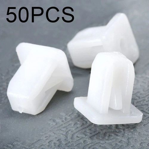 Attaches Carrées Pour Pare-Choc De Voiture, Clips De Retenue Pour Garde-Boue, Panneau De Garniture De Porte De Voiture, Rivets Poussoirs, 8mm X 8.5 Mm, 50 Pièces