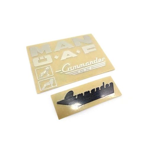 Argent - Autocollants En Métal Pour Tracteur Jx, Modèle Man F2000, Rénovation, Taches, Décalcomanies, 1/14