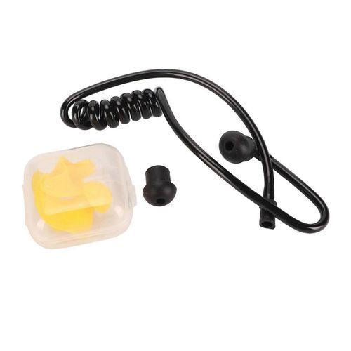 Tube acoustique d'écouteur Tube de bobine acoustique de remplacement ergonomique avec écouteurs pour Motorola Casque radio bidirectionnel Écouteurs jaunes