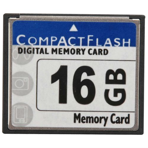 Carte mémoire Compact Flash professionnelle de 16 Go (blanc et bleu)