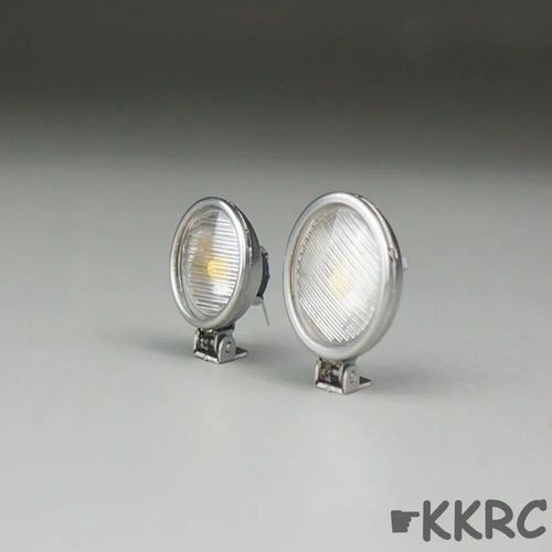 15 Mm - Lampe Avant En Alliage D'aluminium Cnc Pour Tamiya 1/14, Lampe En Métal Léger, Budgétaire Scania, Volvo Benz, Accessoires De Voiture Pour Homme, Camion Rc