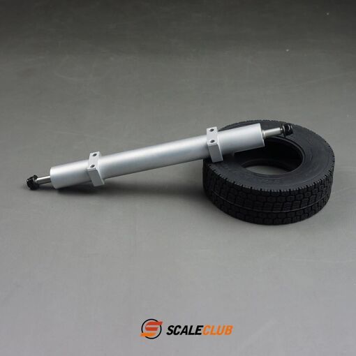 Paire De Cheminées Métalliques LESU Pour Camion RC 1/14 - Acier Inox - Compatible TAMIYA