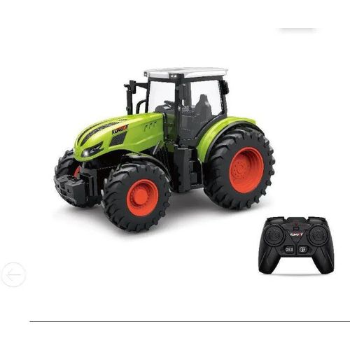Green 4 Roues - Tracteur Rc, Remorque En Alliage, Véhicule De Transport, Ingénierie, Véhicule Agricole, Simulation, Jouets Agricoles Avec Phares Led, Simulateur Agricole