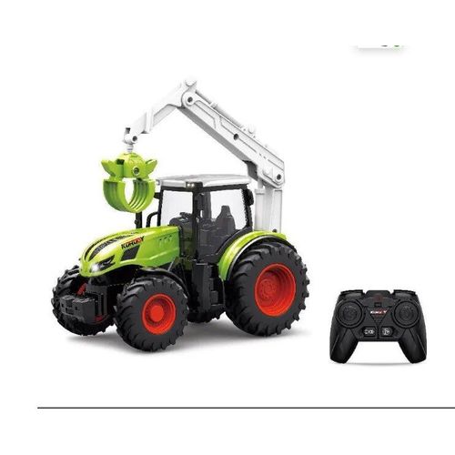 Saisir 4 Roues - Tracteur Rc, Remorque En Alliage, Véhicule De Transport, Ingénierie, Véhicule Agricole, Simulation, Jouets Agricoles Avec Phares Led, Simulateur Agricole